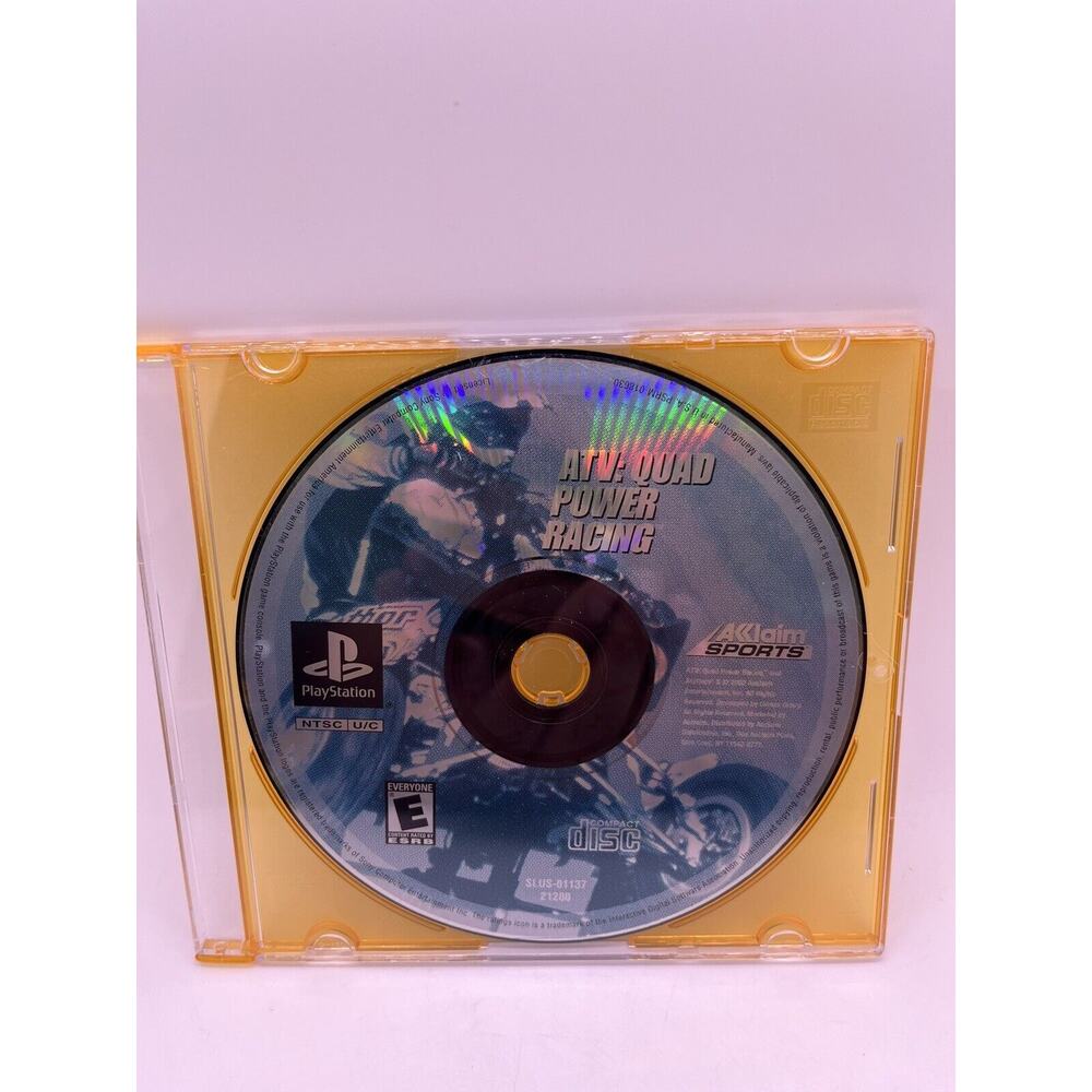 ATV Quad Power Racing PS1 PlayStation 1 Disc Only Tested
